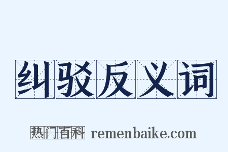纠驳反义词是什么意思的图片